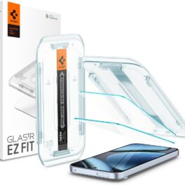 Spigen AluminaCore Tempered Glass Screen Protector [GlasTR EZ FIT] designed for Pixel 10 Pro | Pixel 10 | Pixel 9 Pro | Pixel 9 [2 Pack] Aluminum-Enhanced Durability and Impact Resistance