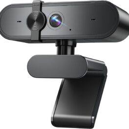 1080P Webcam Computer Camera with Microphone & Wide View - Auto Light Correction Webcam for PC, Mac, Laptop, Desktop - Built-in Privacy Cover Plug & Play USB for Zoom/Skype/Streaming